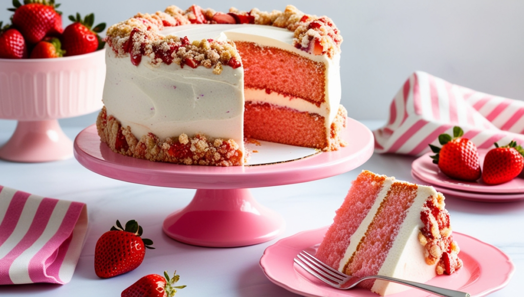 How to Make the Perfect Strawberry Crunch Cake Recipe