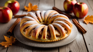 recipe for apple and pecan danish pastry tart